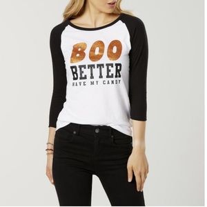 Halloween Graphic T-shirt Boo better have my candy
